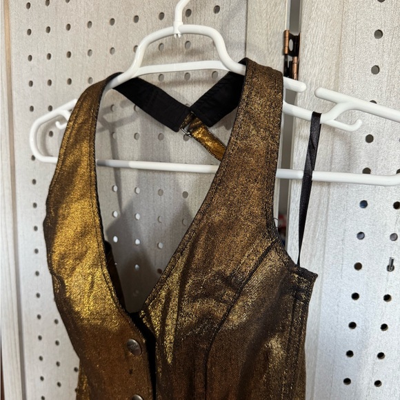 Tripp NYC Gold Metallic Corset Top - Picture 3 of 8